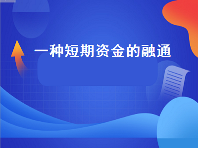 一种短期资金的融通 一种短期资金的融通模型